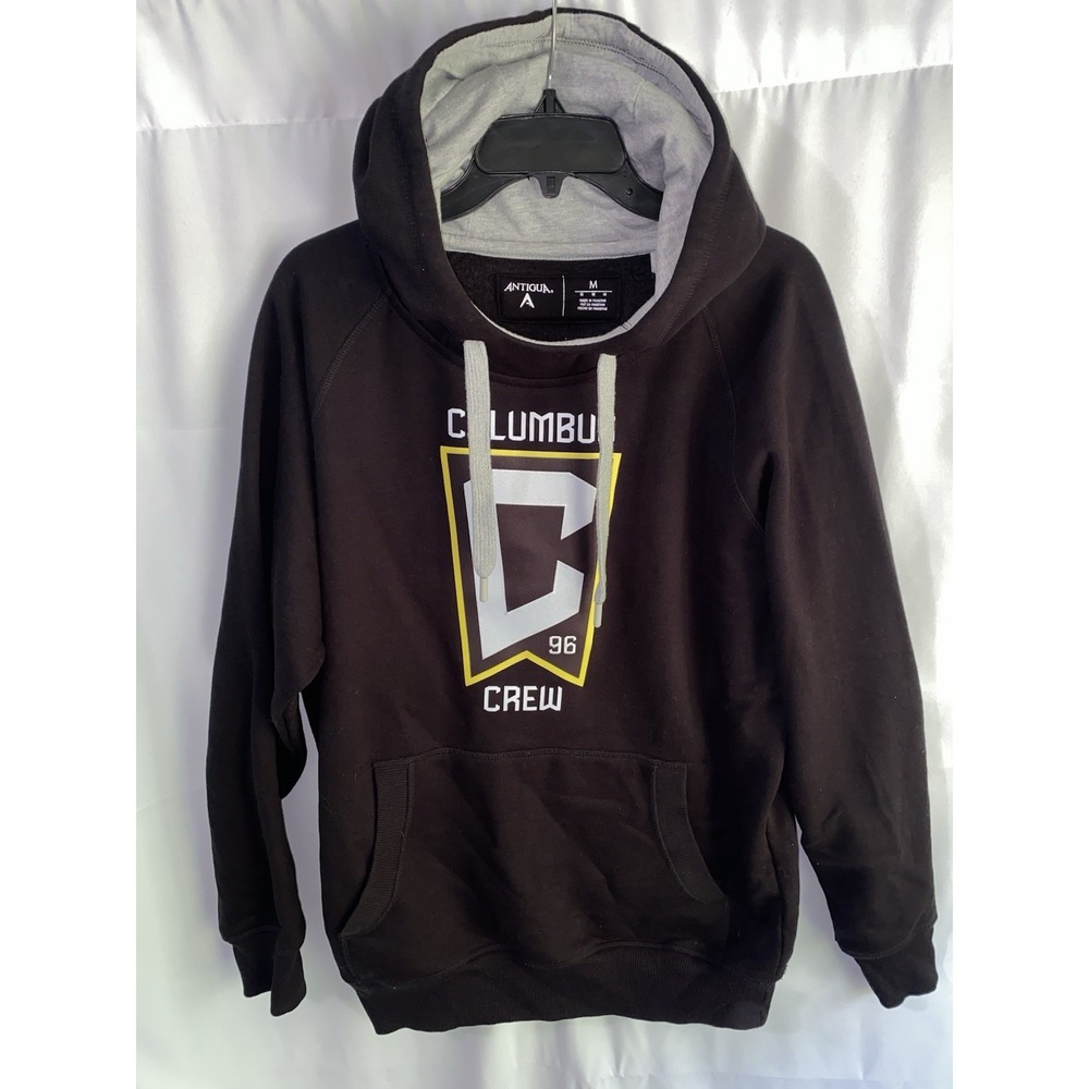 Columbus Crew SC Black Hoodie‎ Hooded Sweatshirt MLS Soccer Mens Medium